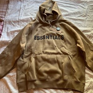 Brown essentials hoodie